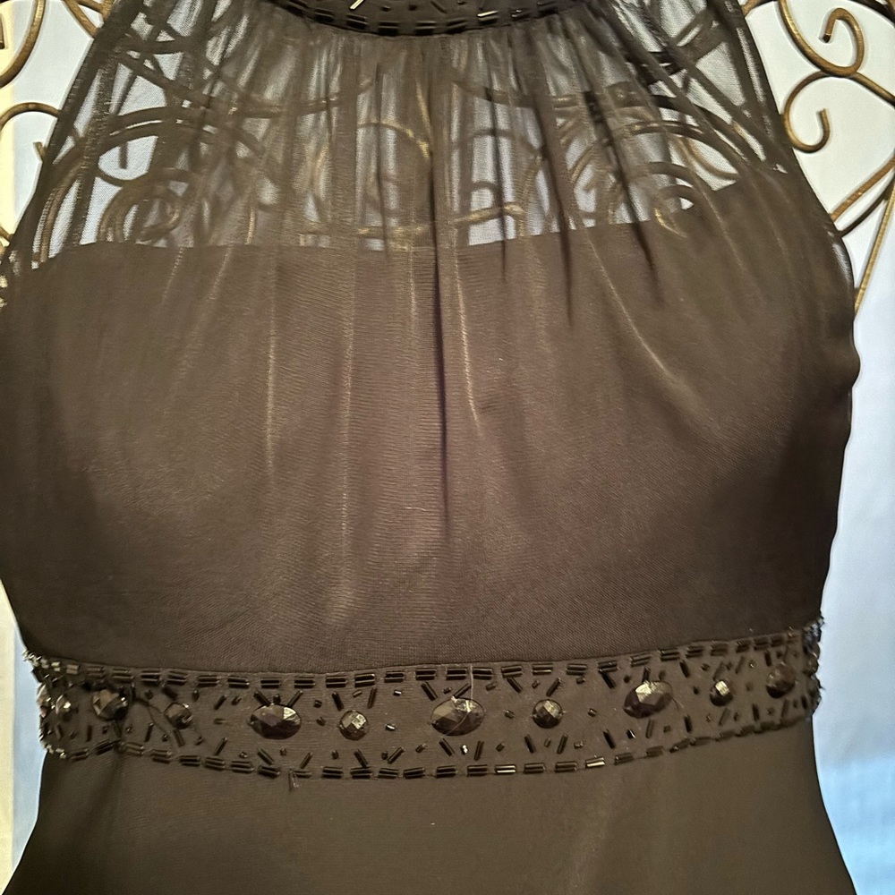 Knee length cocktail dress black